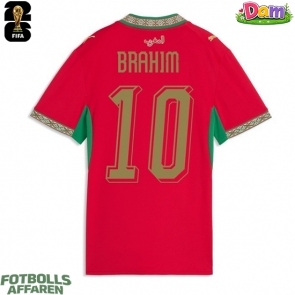 Marocko Brahim Diaz #10 Hemmatröja Kvinnor VM 2026 Kortärmad